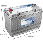 VARTA Professional SLI LFS105N 12V 105Ah 800A