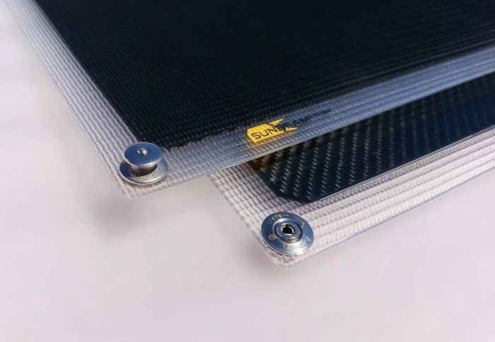 SUNBEAMsystem-sunbeam-system-canvas-bimini-solar-panel-Tough_Carbon_55W-TC56x55QF_quick-fix-corner-detail SUNBEAM CARBON  T55F TOUGH+ - Image 5