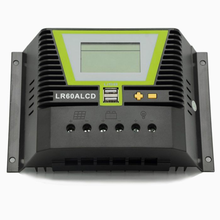Solar Laderegler 60A SC60ALCD 2xUSB 12/24V - Image 3