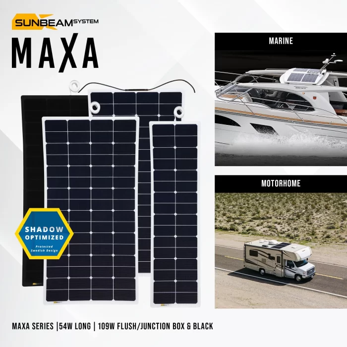 MAXA 54W LONG – FLUSH SOLAR PANEL - Image 2