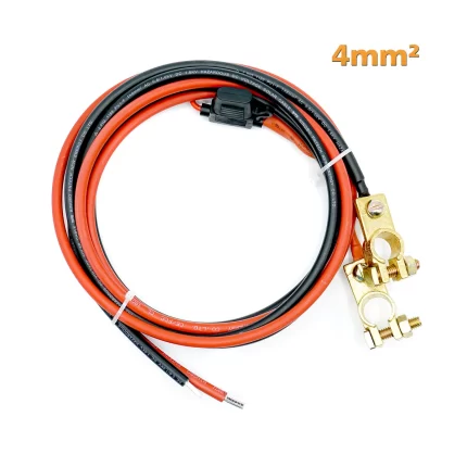 BATTERY CABLES  4mm SET with fuse 20A and poles
