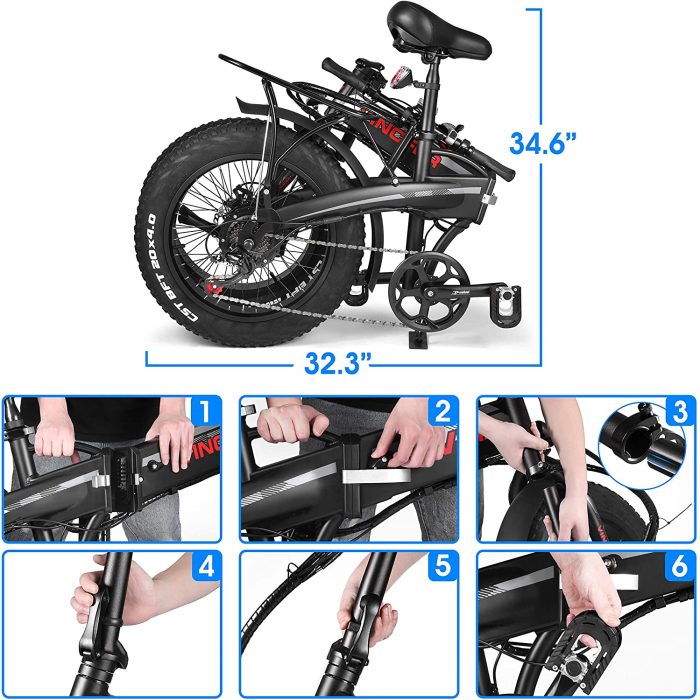 914nIZrmfL._AC_SL1500_ Electric Bike, 500W Motor 20″ Foldable - Image 5