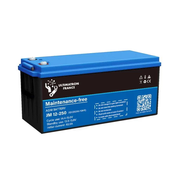 250Ah 12V AGM Deep Discharge Battery – ULTIMATRON - Image 1