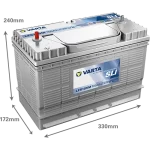VARTA Professional SLI LFS105M 12V 105Ah 800A