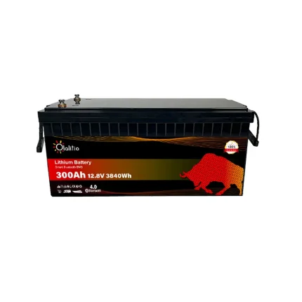 Batterie Lithium 12.8V 300Ah PRO 3840Wh LiFePO4 Smart BMS Avec Bluetooth-Olalitio