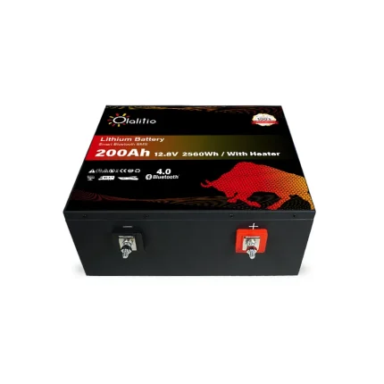 Batterie Lithium 200Ah 12V LiFePO4 sous le siège-Bluetooth-BMS-Chauffage-Olalitio