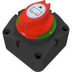 battery selector switch for switching between two battery circuits, consumers, charging sources 200A