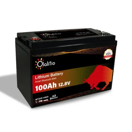 Batterie Lithium 100Ah 12V LiFePO4 Smart-Bluetooth-BMS-Olalitio