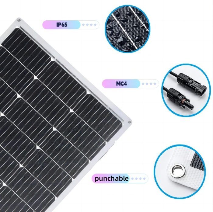 150W CPC semi-flexible solar panel - Image 2