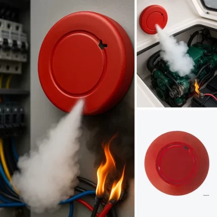 Aerosol stick fire extinguisher