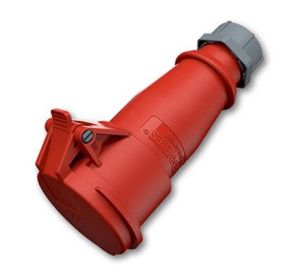 Socket CEE female 5P, 380V, 16A max.