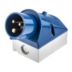 Socket male 3P, 220VAC, 16A MAX.