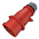 Socket CEE Male5P, 380V, 32A max.