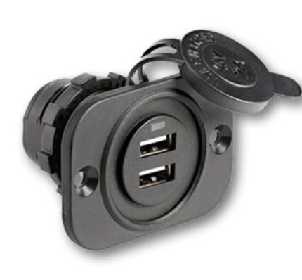 Socket  usb input 12/24 V, output USB 5V.