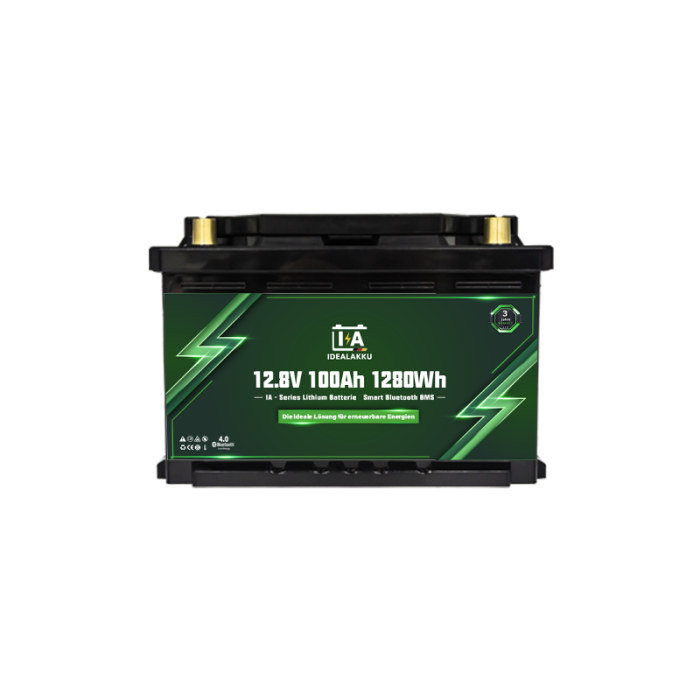 Idealakku IA SERIES Lithium Batterie LiFePO4 12V 100Ah LN3 Smart BMS mit Bluetooth - Image 3