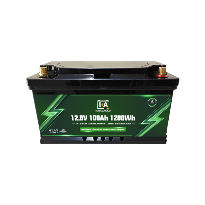 Idealakku IA SERIE Lithium Batterie LiFePO4 12V 100Ah Smart BMS mit Bluetooth - Image 4