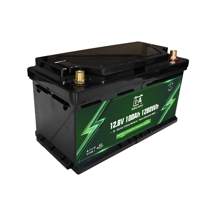 Idealakku IA SERIE Lithium Batterie LiFePO4 12V 100Ah Smart BMS mit Bluetooth - Image 5