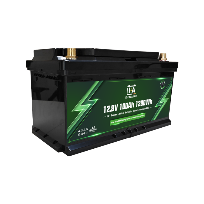 Idealakku IA SERIE Lithium Batterie LiFePO4 12V 100Ah Smart BMS mit Bluetooth - Image 6