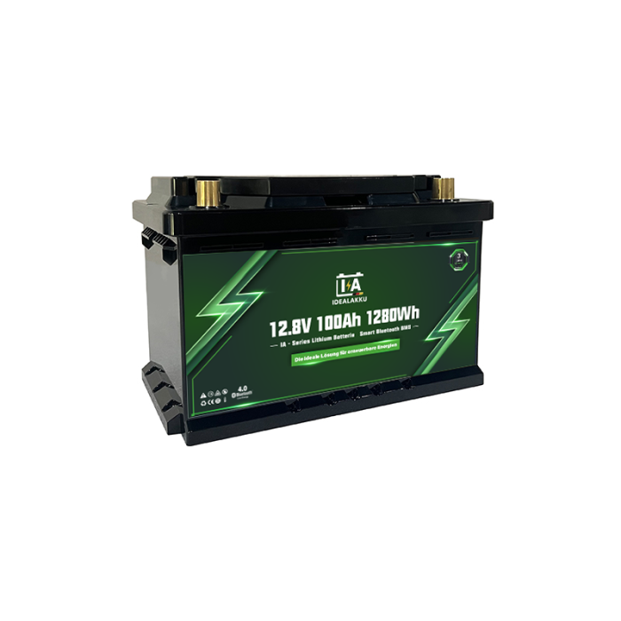 Idealakku IA SERIES Lithium Batterie LiFePO4 12V 100Ah LN3 Smart BMS mit Bluetooth - Image 8