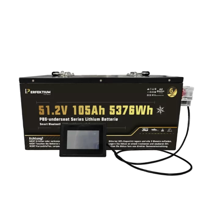 Perfektium PBG SERIES Lithium Battery LiFePO4 51.2V 105Ah Smart BMS with Bluetooth Golf Cart Battery with Heating - Image 3