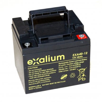 BATTERY 12V 40AH (198 X 166 X 171) EXALIUM (EXA40 - 12)