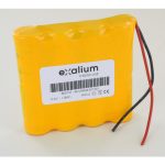 Ni-Cd battery 9, 6V 1, 8Ah 8VRECS1800 + son 10cm Saft