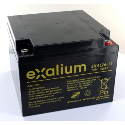 BATTERY 12V 26AH  EXALIUM (EXAL26 - 12)