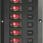 BLUE SEA - Below Deck - Control Panel - 6 circuits