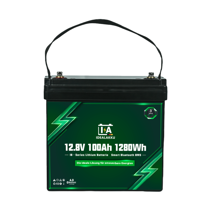 IA-Series LiFePO4 Battery 12V 100Ah Mini Motorhome Under-Seat Battery with Smart-BMS and Bluetooth - Image 4