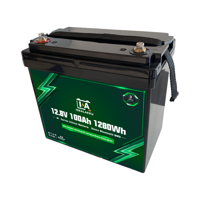 IA-Series LiFePO4 Battery 12V 100Ah Mini Motorhome Under-Seat Battery with Smart-BMS and Bluetooth - Image 5