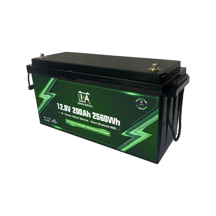 Idealakku IB SERIES Lithium Batterie LiFePO4 12V 200Ah PRO Smart BMS mit Bluetooth - Image 6