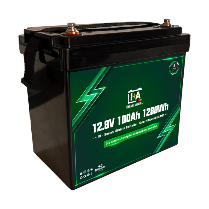 IA-Series LiFePO4 Battery 12V 100Ah Mini Motorhome Under-Seat Battery with Smart-BMS and Bluetooth - Image 6