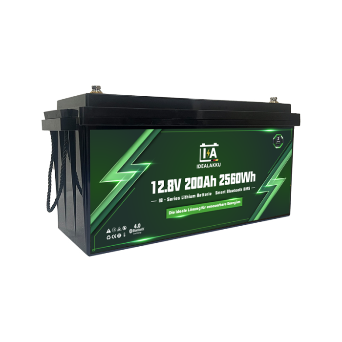 Idealakku IB SERIES Lithium Batterie LiFePO4 12V 200Ah PRO Smart BMS mit Bluetooth - Image 8