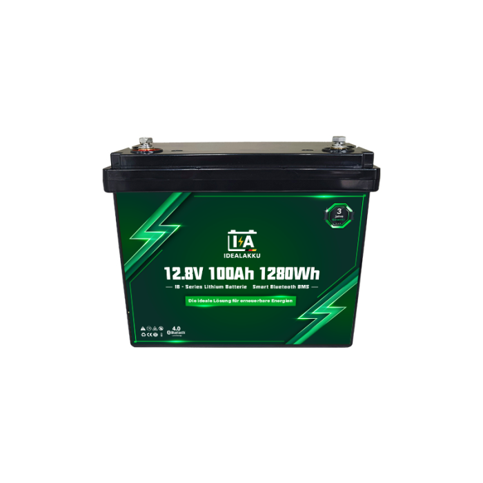 IdealakkuIB series LiFePO4 battery 12 V 100 Ah with Smart-BMS, Bluetooth and heating - Image 3