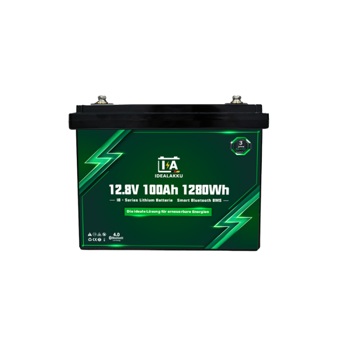 IdealakkuIB series LiFePO4 battery 12 V 100 Ah with Smart-BMS, Bluetooth and heating - Image 4