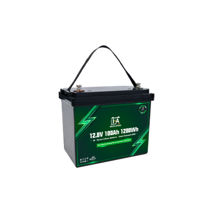 IdealakkuIB series LiFePO4 battery 12 V 100 Ah with Smart-BMS, Bluetooth and heating