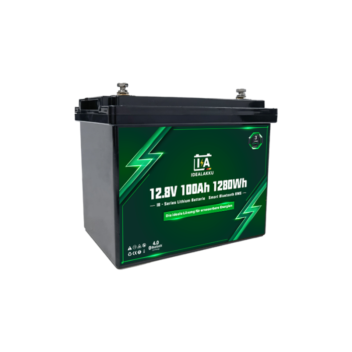 IdealakkuIB series LiFePO4 battery 12 V 100 Ah with Smart-BMS, Bluetooth and heating - Image 8