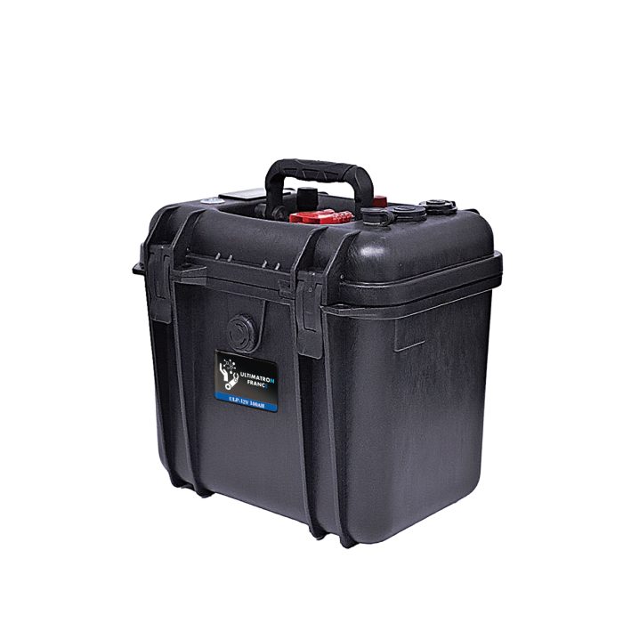 Ultimatron Waterproof Lithium Suitcase Battery 25.6V 50Ah 1280Wh LiFePO4 Smart BMS with Bluetooth - Image 2